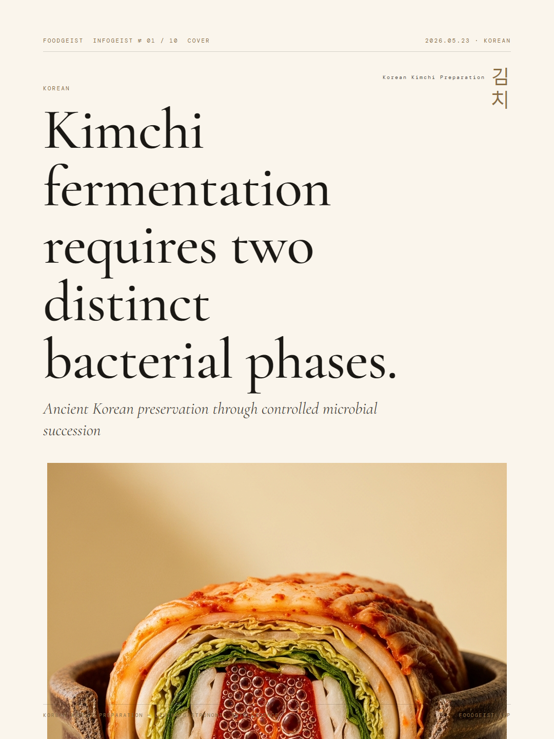 Korean Kimchi Preparation Infogeist