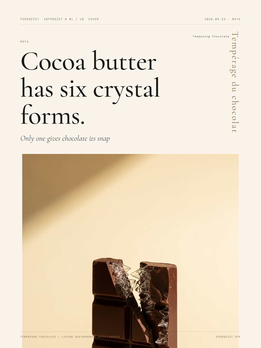 Tempering Chocolate Infogeist